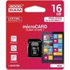 microSD Card - 16GB - GOODRAM Class 10 - mit SD-Adapter