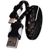 Data-/Charging cable - USB-A auf micro USB (1m) - LED black