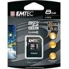 microSD Card - 8GB - EMTEC Class 10 - mit SD-Adapter
