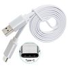 Data-/ charging cable - USB-A to USB-C (1m) - FLAT white