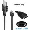 Daten-/Ladekabel - USB-A auf micro USB (2m) - EXTENT black