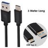 Data-/ charging cable - USB-A to USB-C (3m) - EXTENT black