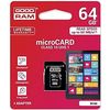 microSD Card - 64GB - GOODRAM Class 10 - mit SD-Adapter