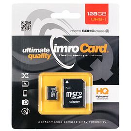 microSD Card - 128GB - IMRO - Class10 - mit SD-Adapter