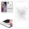 DisplayProtection - iPhone XS - SAFETY GLAS frame white