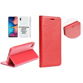 BookCase - A202F Galaxy A20e - DIARY MAGNETIC red