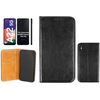 BookCase - A226B Galaxy A22 (5G) - REAL LEATHER black