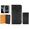 BookCase - S908U Galaxy S22 Ultra - REAL LEATHER black