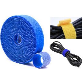Cable Organizer - Universal 5 meters - VELCRO ROLL blue
