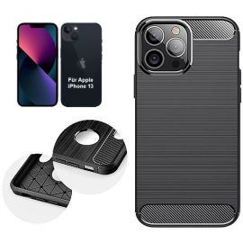 TPU Case - iPhone 13 - BRUSHED carbon black